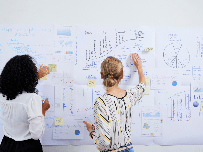 Content strategist planning an SEO content strategy and related topics